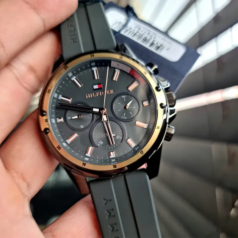 Tommy Hilfiger Mason Chronograph Grey Dial Men's Watch- 1791792